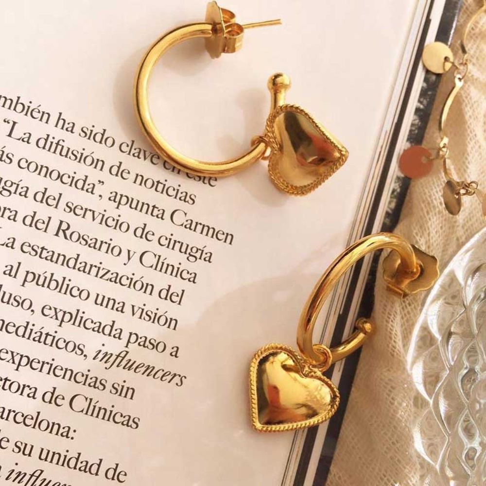 Gold-plated Love Earrings